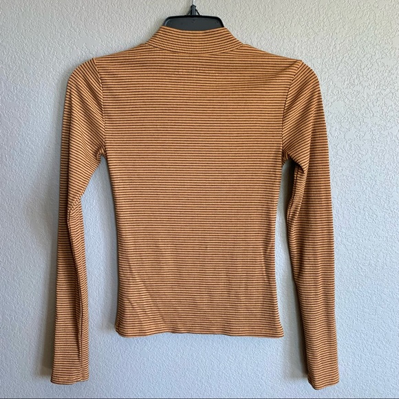 Aeropostale | Long Sleeve Seriously Soft Mock Neck Top | STRIPED - SMALL - Picture 2 of 10